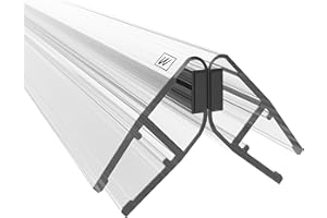 WAKA® Premium SET Magnet - Duschdichtung & Duschtür PRO-M1 Duschdichtungen für Duschtüren Optisch Transparent, Dichtung Dusche Glastür 6-8mm, 200cm Duschtürdichtung 90° als auch 180° möglich