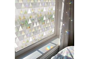 ‎FANCYCLINGS Fensterfolie Blickdicht Fensterfolie Sichtschutz Selbsthaftend Dekorfolie Gute Privatsphäre Schutz für Badezimmer, Duschkabine Sowie Türen, Umkleide 44x 200 cm