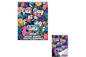 NITOOPE Mental Health Calendar 2024, Funny Calendar 2024, Mental Health 2024 Wall Calendar, Creative Monthly Planner Sweary Calendar, Creative Monthly Planner (Multicolor)