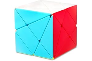 SISYS Speed Cube Axis Rompecabezas Cubo Mágico Liso Magic Puzzle Cube sin Pegatina Juguete Educativo para Niños y Adultos