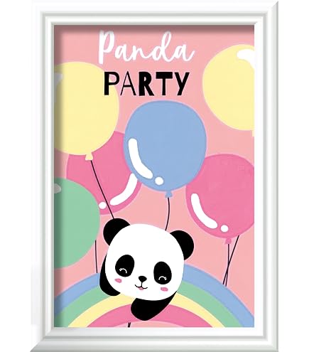 Ravensburger CreArt Panda Love – Peinture Par Numéros Enfant Dès 7 Ans Avec Lignes Colorées & Cadre