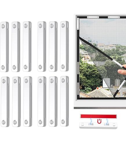 Fliegengitter Magnete 6er Set - Magnetbefestigung Ohne Bohren Für Fenster & Türen