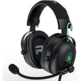 Black Shark Cuffie Gaming con Microfono Cardioide che Elimina i Rumori, Cuffie da Gaming per PC, PS4, PS5, Xbox, Switch, Driv