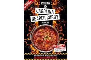 SPICE 'N' TICE SPICENTICE Carolina Reaper Worlds Hottest Curry Powder Recipe Kit (Serves 4) - 100% Natural Hand Blended Spice - Made in UK (1 Pack)