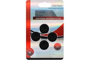 RETROGAME Zestaw czarnych nakładek na analogowy drążek kontrolera PS4 - PS3 - XBOX ONE - 360