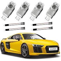 2pcs voiture LED de porte Logo Laser Light Projecteur Ghost Shadow Light Lumière pour Audi A3 A4 A5 A6 A7 A8 S3 S4 S7 RS B4 B5 - Auto