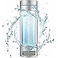 ZHJSHOU Hydrogen Water Bottle, 260ml Rechargeable Portable Hydrogen Rich Water Generator, 9000PPb Silver Hydrogen Water Ionizer Machine for Office Home, With sprayer