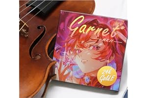 YWYLL 4/4 & 3/4 Universal Violin Strings Set | Medium Gauge Premium Synthetic Core, Silver Wound D & G, Aluminum Wound A, Rich Sound, Soft Feel, Concert-Tested, Power & Projection (NYLON-GOLD E)