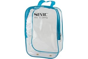 SEAC Full Face Mask Bag, Transparent Plastic Bag for Full Face Snorkeling Mask