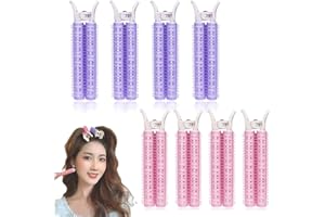 XIXKOLYU® 8 pinzas para el cabello con velcro para volumen, pinzas para el volumen del cabello para las raíces, pinzas para el cabello con volumen para la raíz del cabello, pinza instantánea para el