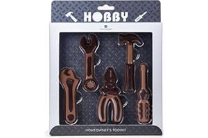 CHOCOLISSIMO ChocoToolkit - Conjunto de herramientas de chocolate | Cumpleaños | Niño | Hombre | Dia del padre | Papa | Aficionado | Bricolaje | Dulces | regalo Adulto | manitas | Adultos | Niños | Cumpleaños