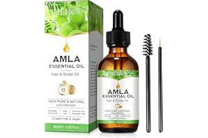 FSLHCY Amla Hair Oil 60ML Huile de Amla Traitement Contre la Perte e Gris de Cheveux 100% Naturel pour la Croissance des Cheveux Fortifie Des Cheveux, Barbe, Cils, Sourcils (1)