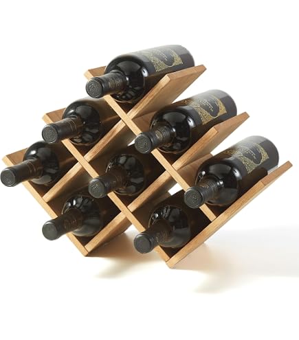 Classic 30 Bottle Dark Oak Wine Rack | Self Assembly - Cranville