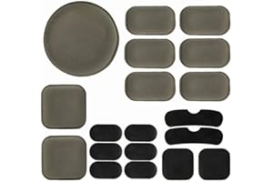 JIPEMTRA Airsoft Helmpolster 19PCS / Set Taktischer Helm Ersatzzubehör Weiche Eva Schaum Polsterung Einsatz Motorrad Polster Kits Fahrrad Fahrrad Matten für Kostüm Cosplay Fast Mich CSACH FMA