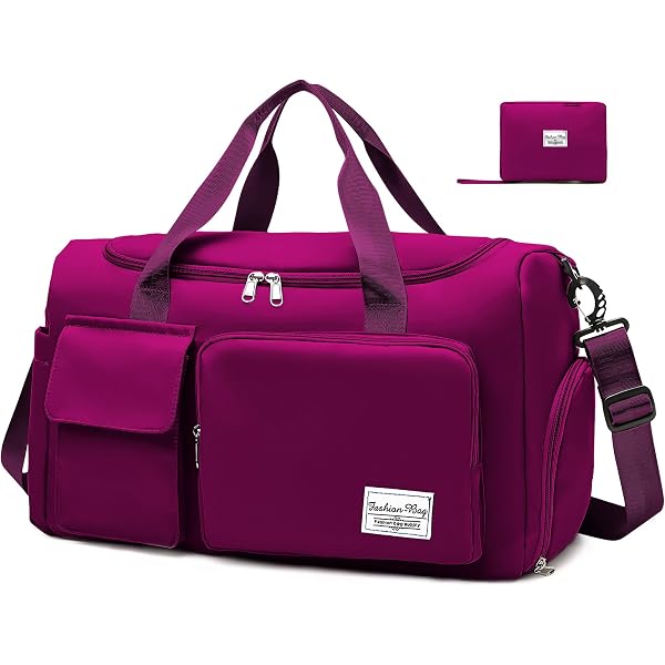 Sac De Sport HUA ANGEL 25L – Compartiment Chaussures Ventilé, Poche étanche, Pliable, 46,5x21,5x25 Cm, Cabine Autorisé
