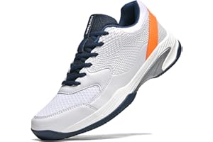 HaloTeam Chaussures de tennis pour homme - Antidérapantes - Légères et respirantes - Pour le badminton, le squash, le volley-ball - 38-46
