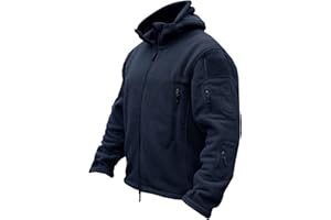 TACVASEN Windproof Men's Military Fleece Combat Jacket Tactical Hoodies