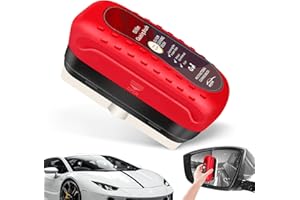 XAOQIN Automotive Oil Film Cleaning Brush for Car Windows, Anti-Rain Fog Glass Cleaning Board for Windshield, Car Glass Cleaner for Improved Clarity and Visibility (1, Red)
