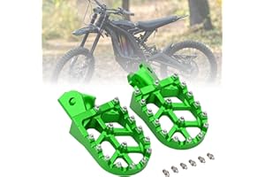 Smotrcc CNC Foot Pegs for Surron, Motorcycle Footpegs Foot Pedals Rests Compatible with Sur Ron Light Bee X S Segway X260 X160 Talaria Sting MX3 MX4 Talaria XXX Dirt Bike-Green