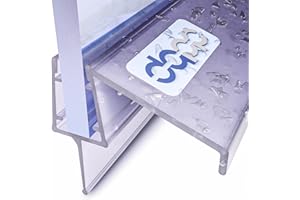 Junta de ducha DQ-PP 110cm | Junta para puerta de vidrio de 6mm - 8mm de espesor | UK21 | Perfil de drenaje de agua Perfil repelente al agua | Cabinas de ducha | Repuestos para cabina de ducha