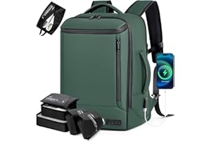 Lekeinchi Zaino Ryanair 40x20x25 (25L) | Zaino da Viaggio Aereo Bagaglio a Mano per Viaggi con Scomparto Umido - Zaino 40x30x20 con 6 Bolsas Organizadoras - Affari Vacanze Scuola