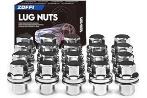 ZOFFI Lot de 20 écrous de roue M14 x 1,5 chromés OEM de rechange pour Range Rover Sport 2005-2013, Land Rover Discovery 3 et 4 2004-2014, Range Rover L322 2006-2012 et plus de roues d'usine
