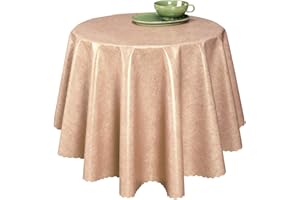 FIORA Wachstuch Tischdecken Wetterfest Robust Wachstischdecke Garten Tischdecke abwischbar Oval, Eckig, Rund (100x140cm Eckig, Uni Creme)