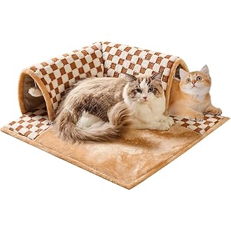 Tunnel Per Gatti Pieghevole BOBOZHONG - Con Pompon E Campanelle Gioco Interattivo - Foto 7