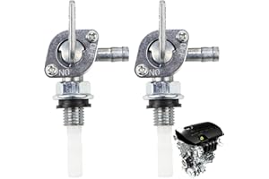 SOGHO Rubinetto benzina, interruttore generatore di corrente, 2 pezzi, rubinetto benzina universale, in metallo, rubinetto del carburante M10, rubinetto del carburante, per generatore, serbatoio del
