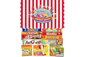 ALL OCCASION SWEET SHOP Chocolate & Sweets Gift Box | Assorted Chocolate Bars & Retro Sweets Hamper | Perfect Selection for Christmas, Happy Birthday's and Get Well Soon