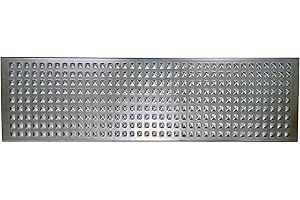 ACEROPANEL Acero Panel Peldaño Metálico Recto Repujado Punta Diamante 800x250mm - Alta resistencia y buena soldabilidad - Acero Galvanizado