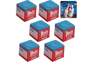 Riybyds 12 Pièces Craies de Billard Bleues, Craie de Billard au Carbonate de Calcium, Craie de Billard au Carbonate de Calcium, Améliore la Précision et la Durabilité de la Queue