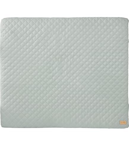Geuther 5835 Materassino Per Fasciatoio Lena - 85x75 Cm, Con Bordi Rialzati E Protezione Testa, Fantasia Lama, Lavabile, Oeko-Tex