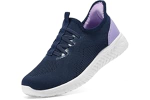 STQ Scarpe da Ginnastica Donna Ortopediche Memory Foam Senza Lacci Comode Sportive Sneakers