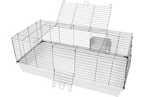 PETGARD Kaninchenstall und Meerschweinchenkäfig, großes Gehege auch für andere mittelgroße Nager geeignet, 119x59x46 cm, Sammy 120