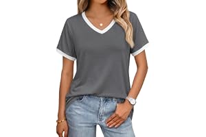 Cuptacc T-shirt, dam, sommar, v-ringad, topp, dam, sommar