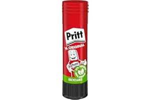 Pritt Pegamento en barra Pritt, seguro y apto para niños manualidades, fuerte uso escolar de oficina, 1 22 g