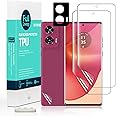Ibywind 2 Pcs Screen Protector For Motorola Edge 50 Fusion 5G,Flexible TPU Film,With 1Pc Camera Lens Protector,1Pc Back Film[Bubble Free][Easy Installation][HD Clear][Self-Healing]