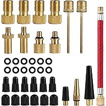 Set Di 8 Adattatori Per Valvole – Per Pompe Bici E Palloni, Include Prolunga E Aghi Per Materassi - 4