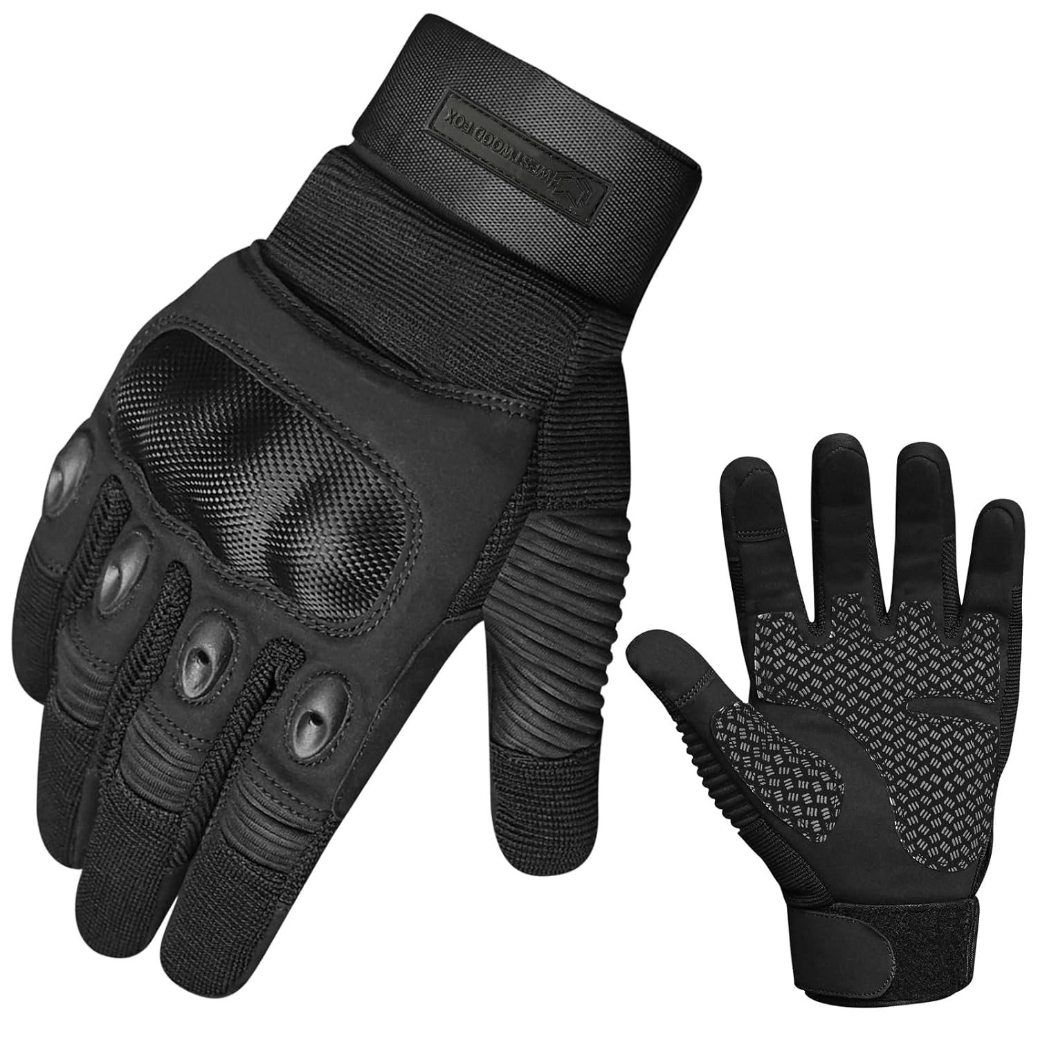 WESTWOOD FOX WFX Motorhandschoenen voor dames en heren, harde motorhandschoenen, touchscreen-handschoenen