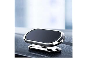 ELECTRONICSSHOP6 Supporto telefono auto magnetico, tridimensionale rotante a 360°, porta cellulare per auto con magnete Extra-Forte, compatibile con tutti gli smartphone [Nero]