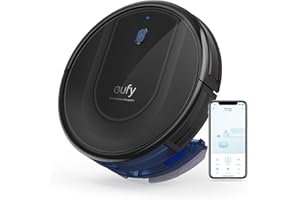 eufy Robot aspirateur avec fonction de nettoyage, RoboVac G10 Hybrid, navigation dynamique intelligente, aspirateur 2 en 1 et robot aspirateur balai, puissance d'aspiration de 2000 Pa