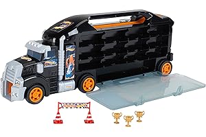 Theo Klein 2484 Camión Coleccionador Hot Wheels con 2 Coches HW