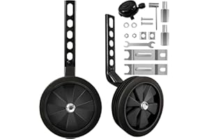 TenFans Stabilisateurs de Vélo pour Enfants - Stabilisateurs Roue Velo Réglables - Version Robuste Arrière Robuste pour Vélo à Vitesse Unique pour Enfants 12, 14, 16, 18, 20 pouces