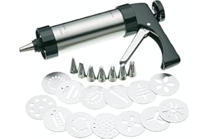 MASTERCRAFT Kitchen Craft, Set Pâtisserie: Pistola per dolci con trafile [Importato da Regno Unito]