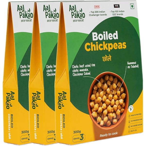 Aaj Pakao - Boiled Chana Sprout Beans/Bengal Gram | 900gms | Ready