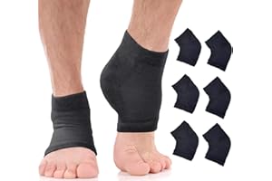 ARMSTRONG AMERICA Moisturizing Socks for Men | Cracked Heel Treatment with Aloe Vera | Moisturizer Foot Callus Remover | Aloe Socks for Cracked Heels & Dry Rough Feet (Black - 3 Pairs, Large)