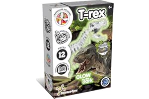Science4you Kit Dinosauri T-Rex - Fossili da Scavare Che Si Illumina al Buio, Gioco di Dinosauro per Bambini +6, Dinosauro Giocattolo da Construire, Giochi, Regalo per Bambino y Bambina 6+ Anni
