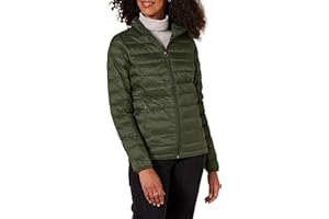 Amazon Essentials Donna Piumino Leggero a Maniche Lunghe Resistente all'Acqua Ripiegabile (Disponibile in Taglie Forti)