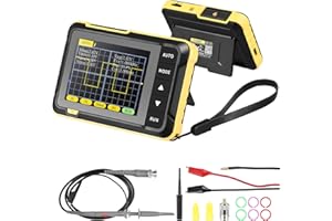 LUQIXCEY Oscilloscope DSO152, Handheld Digital Oscilloscope Kit, Portable Automotive Oscilloscope with 200KHz Bandwidth, 2.5MS/s High Sampling Rate, Auto/Normal/Single Trigger Function, PWM Output